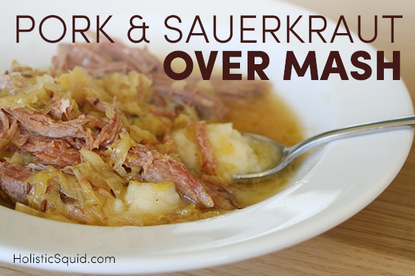 Pork and Sauerkraut Over Mash - Holistic Squid