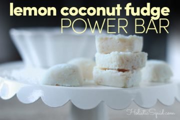 Lemon Coconut Fudge Power Bar - Holistic Squid