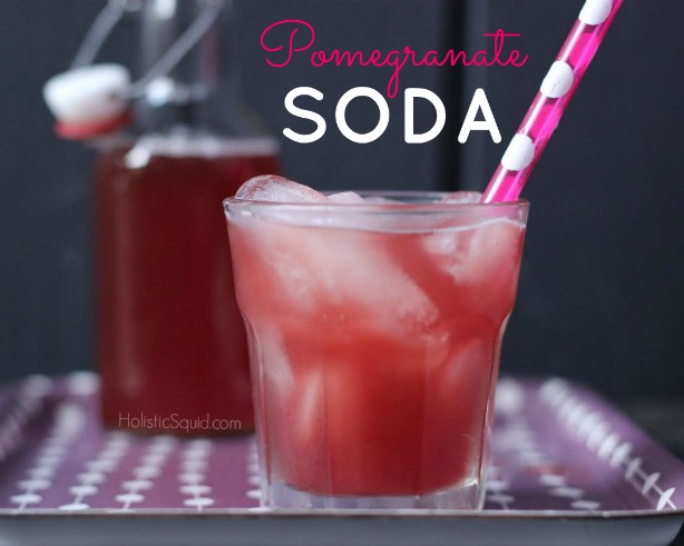 Easy Peasy Pomegranate Soda - Holistic Squid