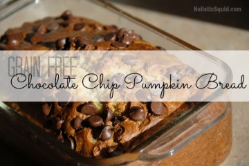 Grain Free Pumpkin Bread with Chocolate Chips