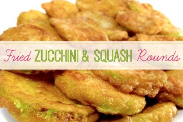 Fried Zucchini and Squash Rounds - Grain free - Holistic Squid