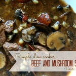 Slow Cooker Beef and Mushroom Stew