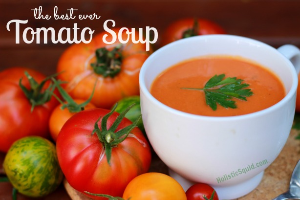 The best ever garden tomato soup - Holistic Squid