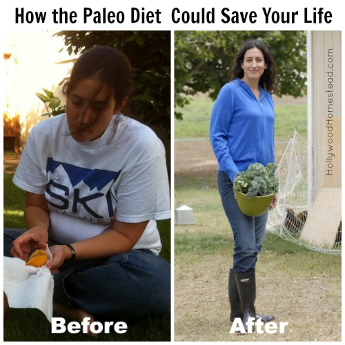 How the Paleo Diet Could Save Your Life - Sylvie of Hollywood Homestead's Before and After Pic - Holistic Squid