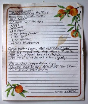 Grandma's Blueberry Muffin Recipe