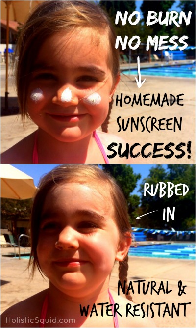Homemade Sunscreen Success - Holistic Squid