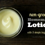 Simple 3 Ingredient Non-Greasy Homemade Lotion