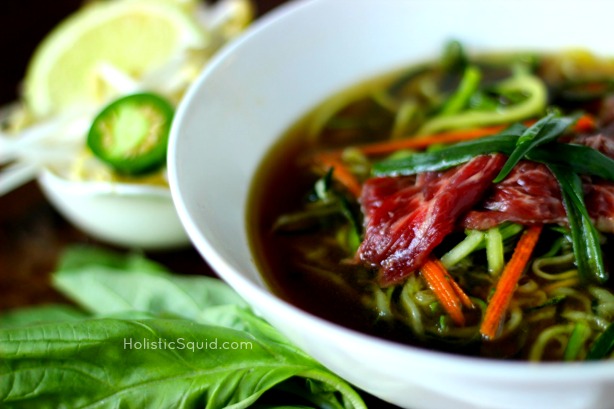 Homemade Pho with Zoodles - Holistic Squid