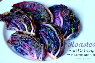 Roasted Red Cabbage with Lemon and Garlic