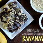 Bite-Sized Chocolate Covered Bananas